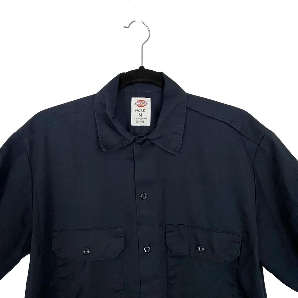 Dickies Blue Short Sleeve Work Shirt Medium